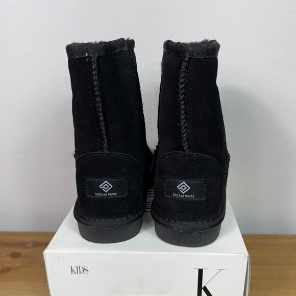Dream Pairs Unisex Little Kids Shorty-K Boots in Black Size 2 - Picture 7 of 8